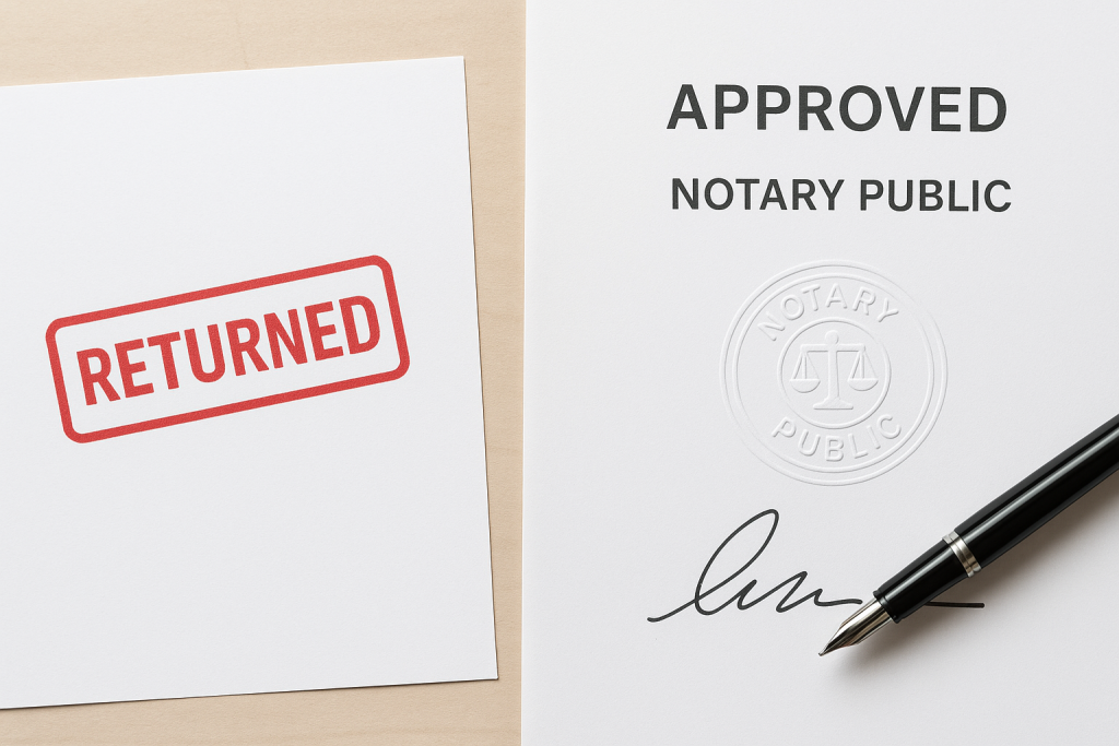 returned-approved documents